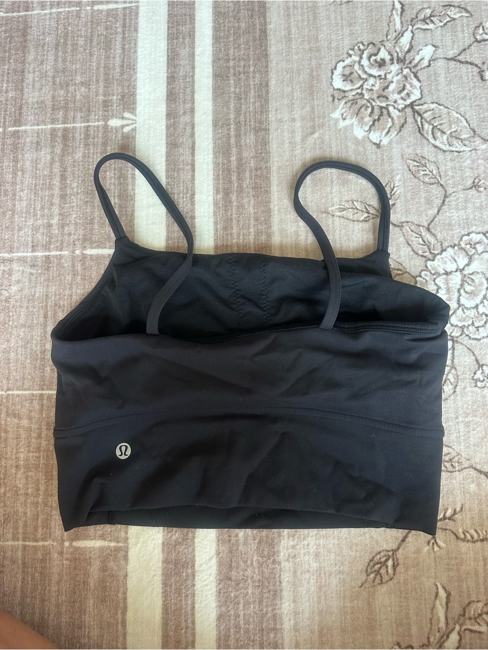 lululemon athletica Black Strappy Shelf Bra